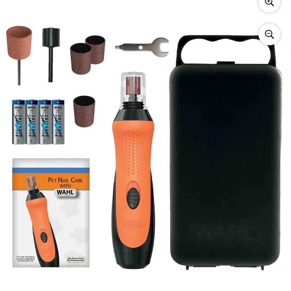 Wahl Grind & Smooth 2-Speed Nail Grinder - Orange and Black